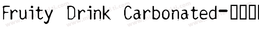 Fruity Drink Carbonated字体转换